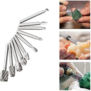 20Pcs Rotary Burr Set with 1/8 Inch(3mm) Shank, HSS Routing Router for DIY Woodworking, Engraving, Carving, Drilling