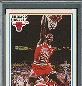 Michael Jordan 1990 Fleer Basketball Card #26 Graded PSA 8