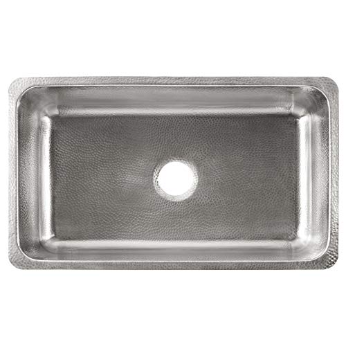 Sinkology K1408-BB62 Taylor Undermount 31.25 in. Single Bowl Brushed Crafted Grid and Strainer Drain Stainless Steel Kitchen Sink Kit