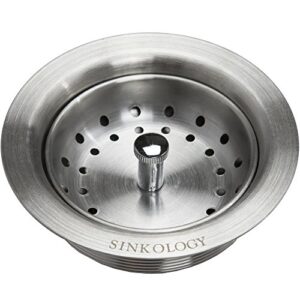 Sinkology K1408-BB62 Taylor Undermount 31.25 in. Single Bowl Brushed Crafted Grid and Strainer Drain Stainless Steel Kitchen Sink Kit