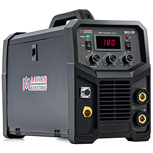 MIG-180, Multi-function 180 Amp MIG/MAG/Flux-cored/Lift-TIG/Stick Arc DC Inverter Welder, Spool gun weld aluminum.