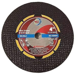 WA 25PACK - 4"x 0.045"x3/8" Thin Cut Off Disc, Die Grinder Tool Accessories Discs Cutting Wheel, 4 inch Cutoff Blade 3/8 in Arbor for General Metal, Steel, Stainless, Wood