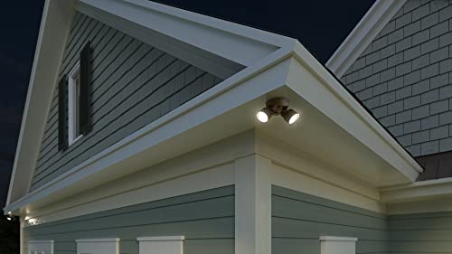 Lithonia Lighting HGX LED 2RH 40K 120 DDB M2 HomeGuard Security Flood Lights 2750 Lumens, 2-Light, No Sensor, Dark Bronze