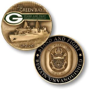 uss green bay (lpd-20) challenge coin