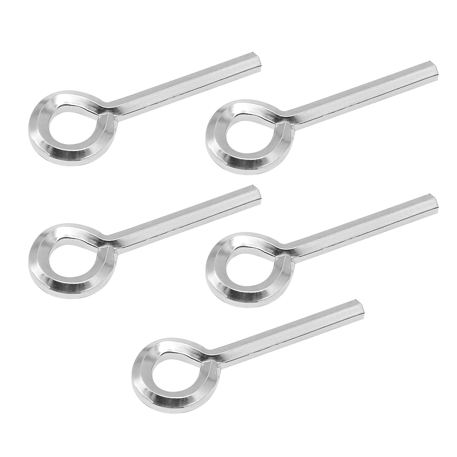 Vkinman 5 pcs 7/32 inch Allen Wrench Keychain Standard Hex Dogging Key w/Full Loop