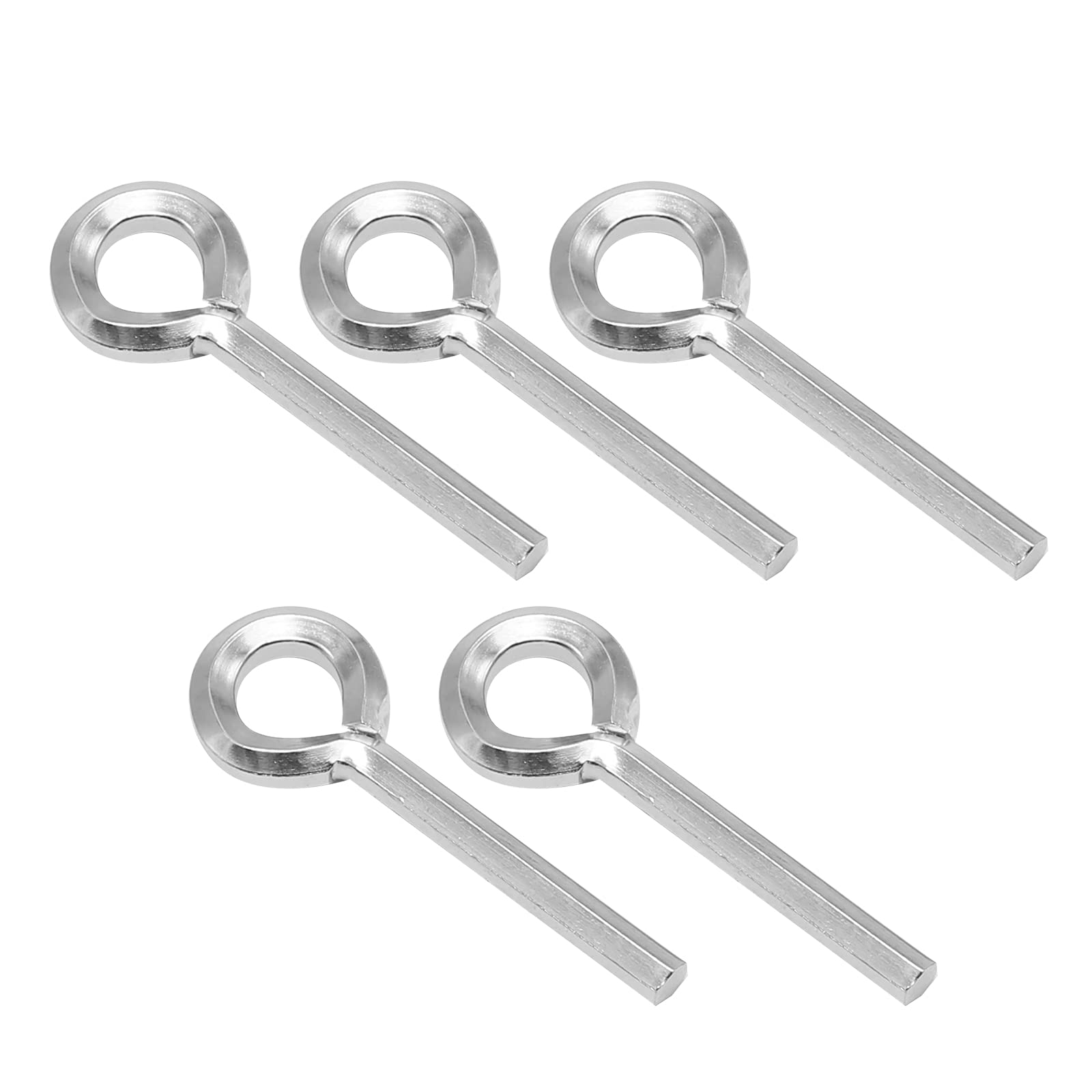 Vkinman 5 pcs 7/32 inch Allen Wrench Keychain Standard Hex Dogging Key w/Full Loop