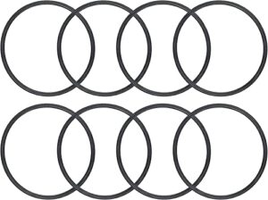 (8 pack) exact replacement pentair r172009 lid o-rings - compatible with pentair rainbow automatic chlorine feeder models 300 and 320 - chlorine resistant viton o-rings last 4x longer