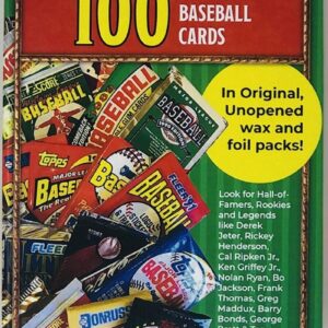 Superior Sports Investments LLC 100 MLB Baseball Cards in Original Unopened Wax and Foil Packs Blaster Box Look for Hall-of-Famers Such As Cal Ripken, Ken Griffey Jr, Nolan Ryan, Frank Thomas, Don Mattingly, Wade Boggs, George Brett & Tony Gwynn.