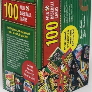 Superior Sports Investments LLC 100 MLB Baseball Cards in Original Unopened Wax and Foil Packs Blaster Box Look for Hall-of-Famers Such As Cal Ripken, Ken Griffey Jr, Nolan Ryan, Frank Thomas, Don Mattingly, Wade Boggs, George Brett & Tony Gwynn.