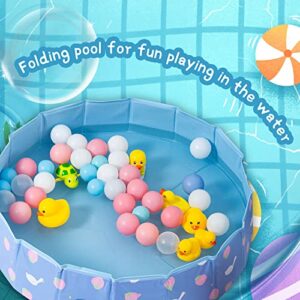 SUNWUKING Portable Ball Pit for Baby - Foldable Sand and Water Table for Toddler Sensory Play, Small Sandbox, Pet Pool, Sand Pit 32x8 Inches - Easy to Store and Carry