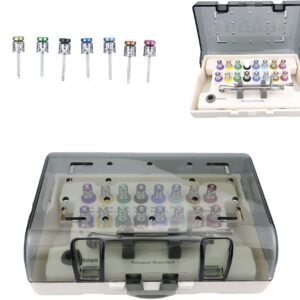 BONEW Global Universal Implant Screw Drivers Repair Tool Kit Screwdrivers Colorful Prosthetic Kit Torque Wrench 16pcs for a Set