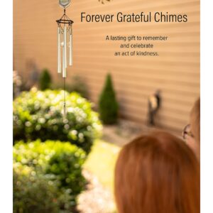 Forever Grateful Wind Chime with Engraved Thank You Message - Unique Gift of Gratitude/Appreciation Gift/Thank You Gift for Special Friend/Family/Coworkers/Teachers/Mentor