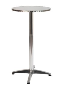 flash furniture metal bar table - aluminum patio table - mellie 23.5"h round bar height table - indoor/outdoor