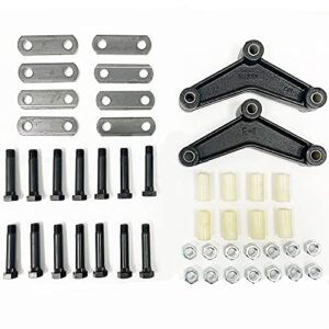 southwest wheel tandem trailer axle shackle kit for double eye springs (3.5k -5.2k axles)