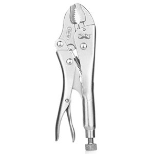 mr. pen- locking pliers, 7 inch, curved jaw, alloy steel locking pliers with wire cutter, locking adjustable wrench, locking wrench, locking adjustable pliers