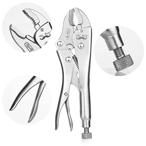 Mr. Pen- Locking Pliers, 7 Inch, Curved Jaw, Alloy Steel Locking Pliers with Wire Cutter, Locking Adjustable Wrench, Locking Wrench, Locking Adjustable Pliers