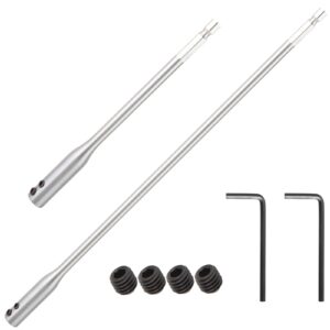 ergaoboy 2 pcs 6" & 12" dril bit extension with hex wrench kit,fit for 1/4 wood spade drill bit