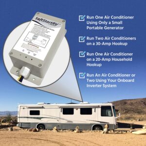 SoftStartRV Soft Start for RV Air Conditioner, RV AC Soft Start Kit for Air Conditioner, Easy Start Even with a Small Generator, 100% Waterproof, Trailer Camper, Motorhome HVAC - Pack of 2