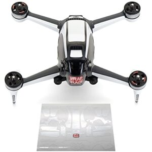 wrapgrade skin compatible with dji fpv | accent color (racing white)
