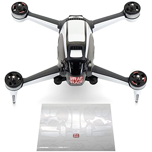 WRAPGRADE Skin Compatible with DJI FPV | Accent Color (Racing White)