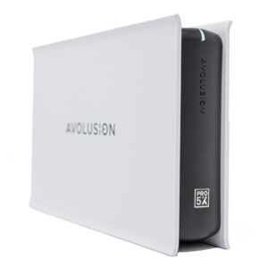 Avolusion PRO-5X Series 6TB USB 3.0 External Gaming Hard Drive for PS5 Game Console (White) - 2 Year Warranty