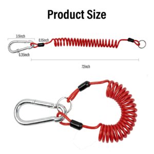 Breakaway Cable Trailer Safety Rope, Trailer Safety Rope for Trailer Emergency Camper, Retractable Cable, Anti-Lost Cable Anti-Corrosion, Durable, Sturdy, not Easy to Break 6 Ft