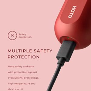 HOTO 3.6V Cordless Electric Screwdriver, 1500mAh, USB Rechargeable Battery, All-in-one Power Screwdriver, Manual-automatic Mode, 2 S2 Steel Long Bits, Ideal for Repairing Circuits/electronics