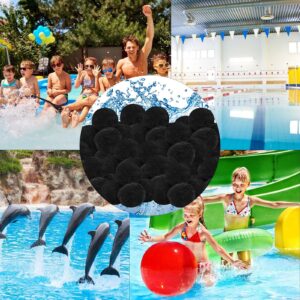 FUNTEKS 3.1 Lbs Pool Filter Balls Eco-Friendly Fiber Filter Media for Swimming Pool Above Ground Pool Hot Tubs Filters Alternative to Sand(Equivalent to 110 Lbs Filter Sand)