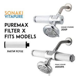 PUREMAX FILTER X REFILL PACK - FITS MODELS 200P and 400SPX Sonaki VitaPure Inline Water Filter Systems