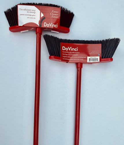 Da Vinci Broom: A Premium Curved Wide Broom a Cleaning Partner for Indoor and Outdoor Spaces, Best Kitchen Broom for Sweeping Indoor, House Brooms for Sweeping Indoor, Broom Garage Broom (1)