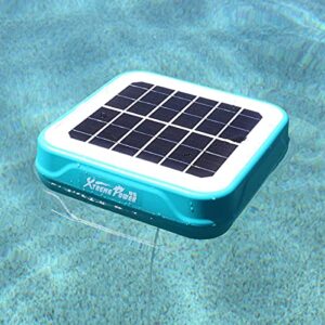 XtremepowerUS Solar Pool Ionizer Floating Water Cleaner and Purifier Keeps Water Clear, Chlorine Free and Eco-Friendly, Compatible with Fresh and Salt Water Pools & Spas