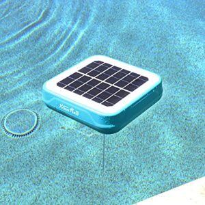 XtremepowerUS Solar Pool Ionizer Floating Water Cleaner and Purifier Keeps Water Clear, Chlorine Free and Eco-Friendly, Compatible with Fresh and Salt Water Pools & Spas