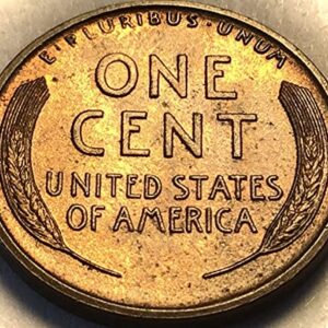 1910 S Lincoln Wheat Cent Red BU Penny Seller Mint State