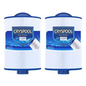cryspool coarse-thread spa filter compatible with 6ch-940, pww50p3 (not pww50p4), fc-0359, waterway vita aber,viking spa hot tub filter, 45 sq.ft,2 pack
