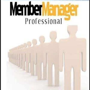 Membership Manage Professional; 100,000 Member Database Tracking and Management Software; Multiuser License Win Only