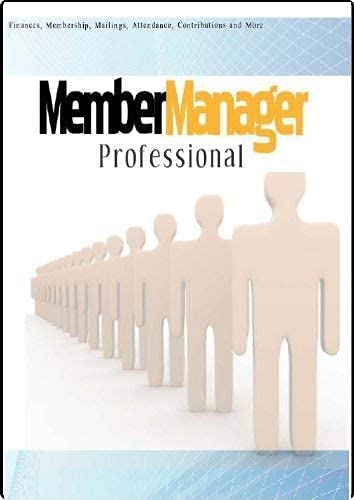 Membership Manage Professional; 100,000 Member Database Tracking and Management Software; Multiuser License Win Only