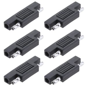 dkardu 6pcs sae to sae polarity reverse adapter quick disconnect sae male to male connectors sae cable plug for solar panel, automotive