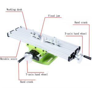 Multifunction Worktable Milling Working Cross Table Milling Machine Slide Table Vise Fixture for DIY Lathe Bench Drill Adjustment X-Y