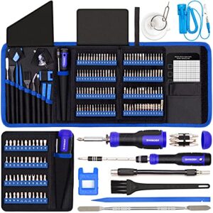 sharden precision screwdriver sets magnetic 1/4 inch nut driver set multi screwdriver 191-in-1 repair tool kit for computer, iphone, laptop, cell phone, ps4, nintendo, xbox, electronics, household…