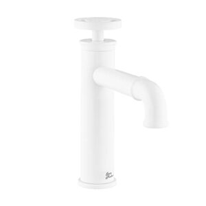 swiss madison well made forever sm-bf80mw, avallon 7 single handle, bathroom faucet in matte white