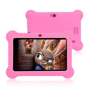 zeepad 7inch kids android tablet 16gb hard drive 1gb ram wi-fi camera bluetooth play store apps games (pink)