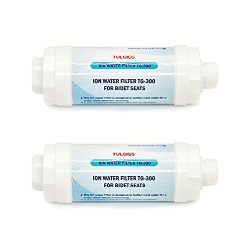 TULGIGS ION Filter TG300 - Premium Bidet Water Filter Set for Electronic Bidet Toilet Seats (2Pieces)