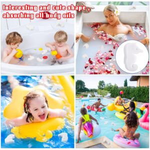 Remerry 40 Pieces Oil Absorbing Sponge Seahorse Shape Hot Tub Cleaning Sponge Floating Sponge for Swimming Pool, Spa, Hot Tub Supplies