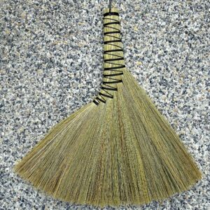 Handmade Turkey Wing Whisk Broom 13inch Asian Thai Feather Duster Natural Grass Dustpan Hand Brush