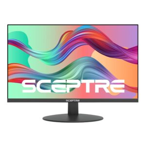 sceptre ips 27" led gaming monitor 1920 x 1080p 75hz 99% srgb 320 lux hdmi x2 vga build-in speakers, fps-rts machine black (e278w-fpt series)