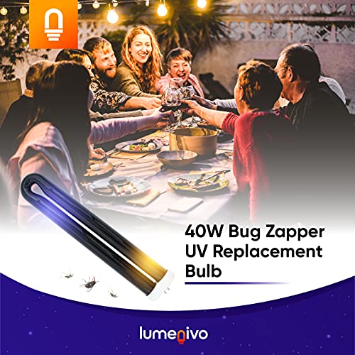 lumenivo 40 Watt Bug Zapper Bulb Replacement for Stinger B4045-4 UVB45 UV Blacklight Replacement Bulb for Bug Zapper Outdoor and Indoor Fly Trap for Home - 1 Bulb