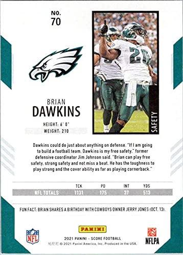 2021 Score #70 Brian Dawkins Philadelphia Eagles Football Card