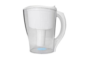 water pitcher filter system | light blue/smart + fluoride removal | crystal quest