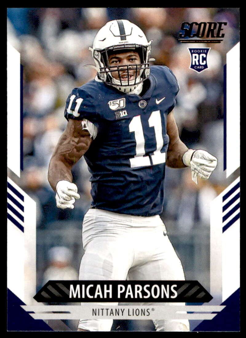 WASOTO 2021 Score #350 Micah Parsons Penn State Nittany Lions Rookie Football Card Y