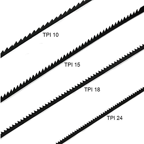 FOXBC 5-Inch Scroll Saw Blade Pin End Replacement for Wen 3921 3923, Dremel, Craftsman, Penn State, Delta, Ryobi and All 15in.and 16in.Scroll Saw For Wood, High Carbon Steel - 48 Pack